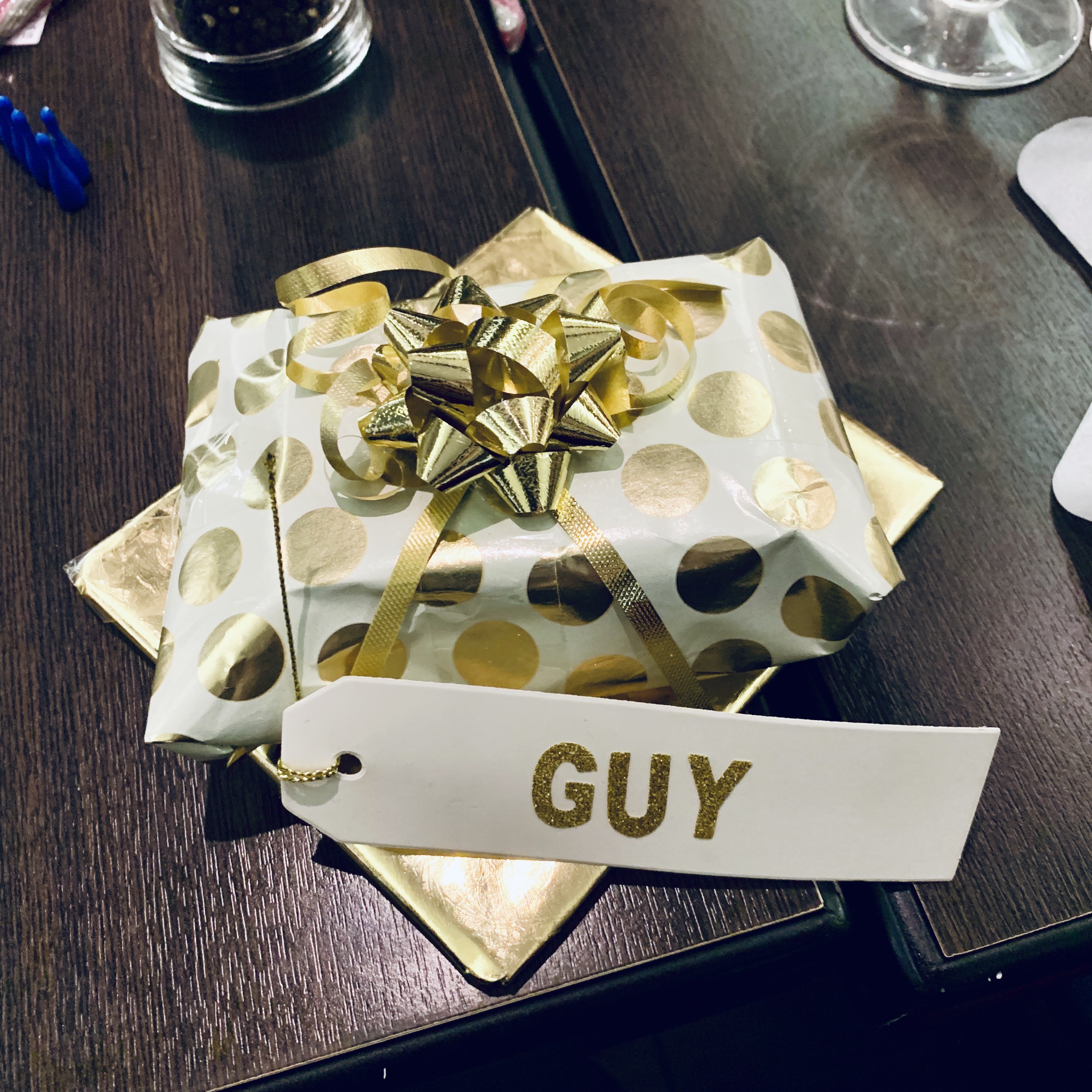 A present, immaculately wrapped.